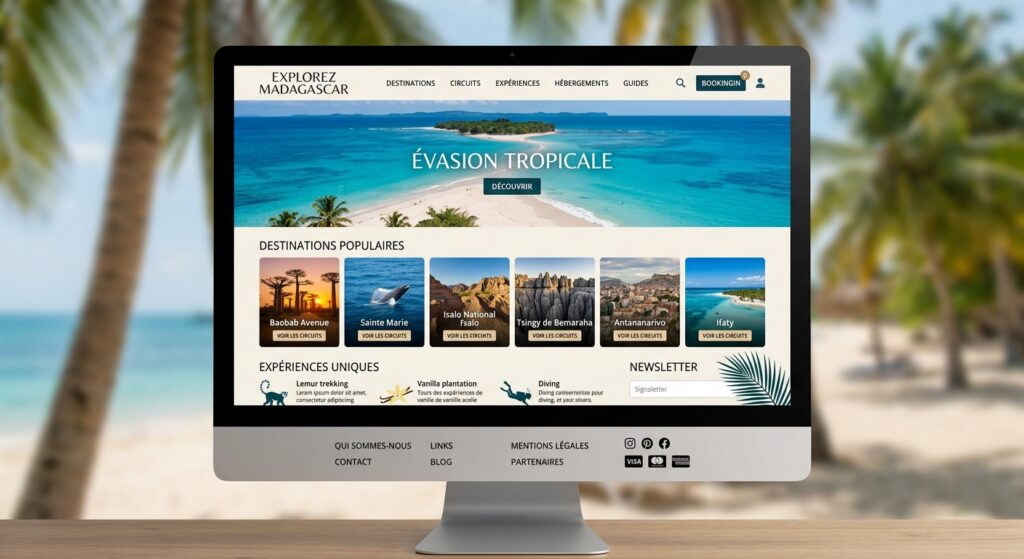 Combien coûte un site web à Madagascar en 2026 ? web tourisme